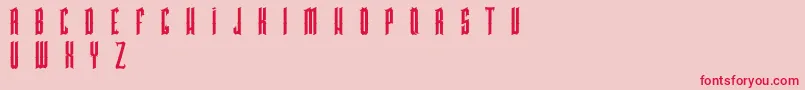 PkHigmonum Font – Red Fonts on Pink Background