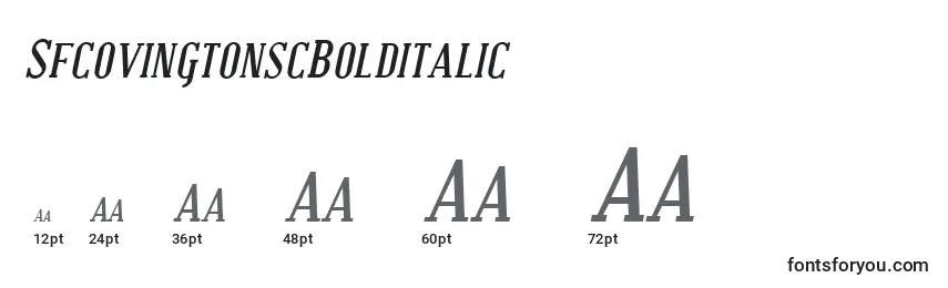 SfcovingtonscBolditalic Font Sizes
