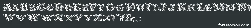 Ivydisplaycaps Font – White Fonts on Black Background