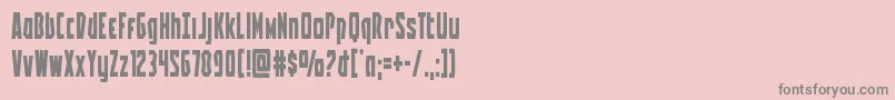 Battleworld Font – Gray Fonts on Pink Background