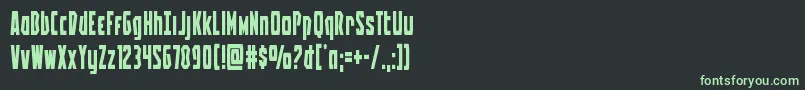 Battleworld Font – Green Fonts on Black Background