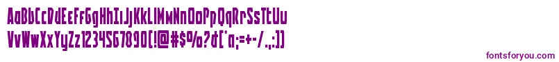 Шрифт Battleworld – фиолетовые шрифты на белом фоне