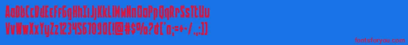 Шрифт Battleworld – красные шрифты на синем фоне