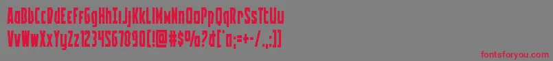 Battleworld Font – Red Fonts on Gray Background