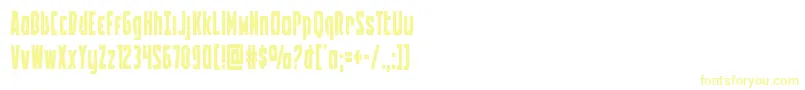 Battleworld Font – Yellow Fonts on White Background