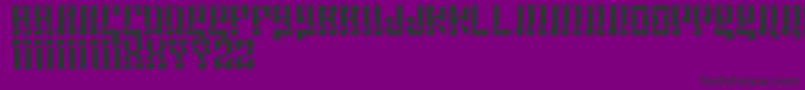 Marshosbn Font – Black Fonts on Purple Background