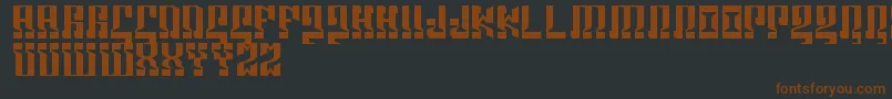 Marshosbn Font – Brown Fonts on Black Background