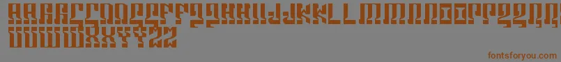 Marshosbn Font – Brown Fonts on Gray Background