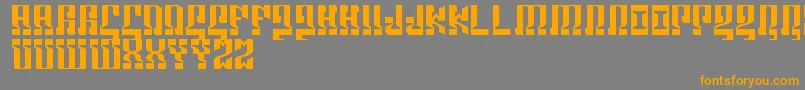 Marshosbn Font – Orange Fonts on Gray Background