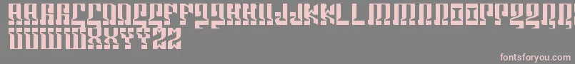 Marshosbn Font – Pink Fonts on Gray Background