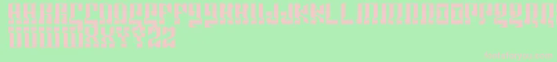 Шрифт Marshosbn – розовые шрифты на зелёном фоне