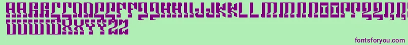 Marshosbn Font – Purple Fonts on Green Background