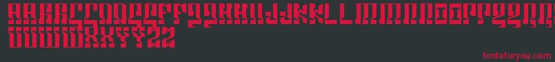 Marshosbn Font – Red Fonts on Black Background
