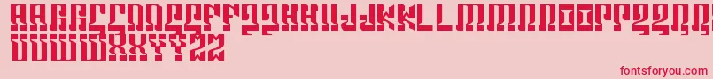 Marshosbn Font – Red Fonts on Pink Background