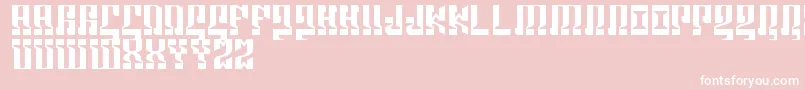 Marshosbn Font – White Fonts on Pink Background