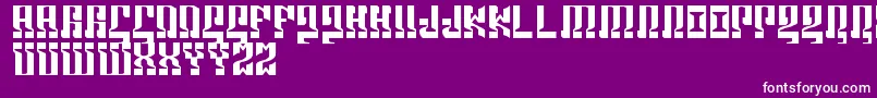 Marshosbn Font – White Fonts on Purple Background