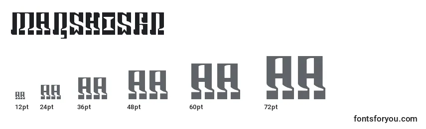 Marshosbn Font Sizes
