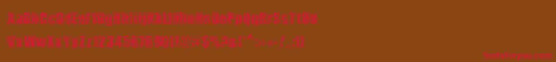 CowsInTheUs Font – Red Fonts on Brown Background