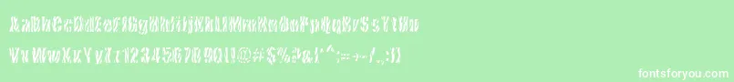 CowsInTheUs Font – White Fonts on Green Background