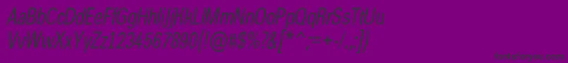 AGroticcnItalic Font – Black Fonts on Purple Background