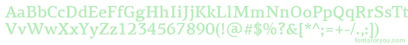 Weitere Informationen zur PfagoraserifproMedium-Schriftart PfagoraserifproMedium-Schriftart – Grüne Schriften auf weißem Hintergrund