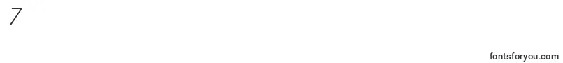 CommerceLightSsiLightItalic Font – Fonts for Digit 7