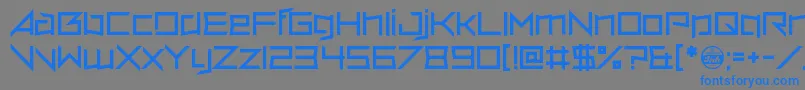 Шрифт VerminVore – синие шрифты на сером фоне