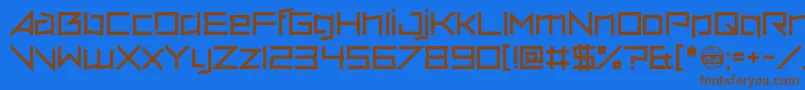 Шрифт VerminVore – коричневые шрифты на синем фоне
