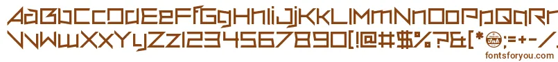 Шрифт VerminVore – коричневые шрифты на белом фоне