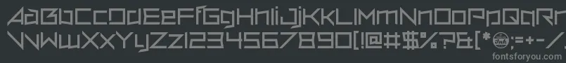 VerminVore Font – Gray Fonts on Black Background