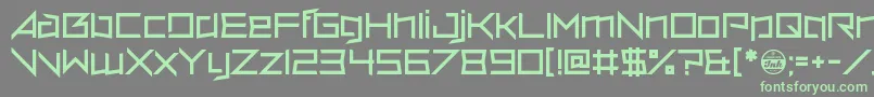 Шрифт VerminVore – зелёные шрифты на сером фоне