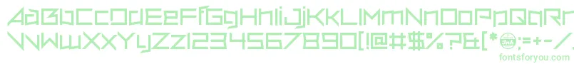 Шрифт VerminVore – зелёные шрифты на белом фоне