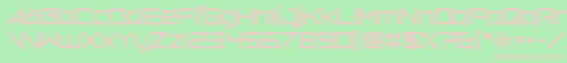 VerminVore Font – Pink Fonts on Green Background