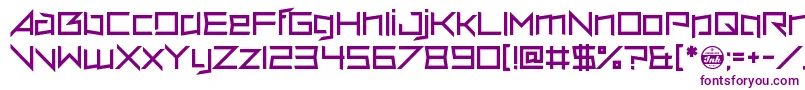 Шрифт VerminVore – фиолетовые шрифты на белом фоне