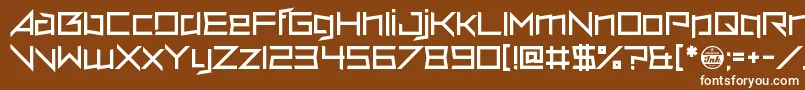 Шрифт VerminVore – белые шрифты на коричневом фоне