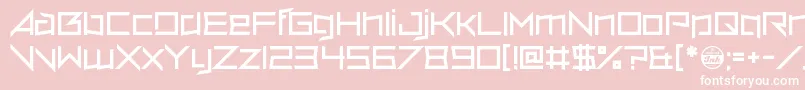 Шрифт VerminVore – белые шрифты на розовом фоне