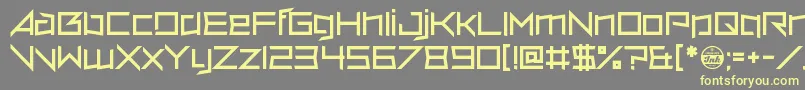 VerminVore-fontti – keltaiset fontit harmaalla taustalla