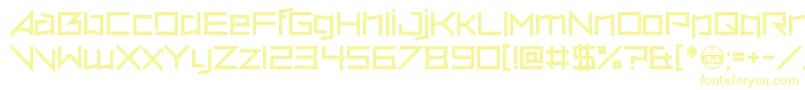 Шрифт VerminVore – жёлтые шрифты на белом фоне