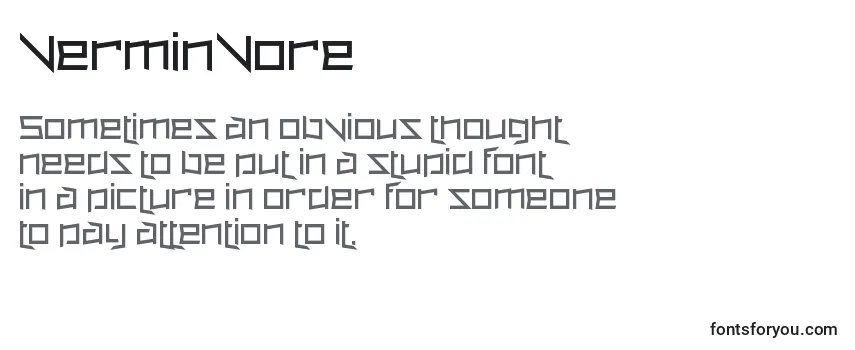 Review of the VerminVore Font