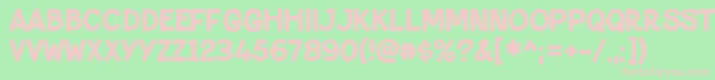 PaltimeglamRegular Font – Pink Fonts on Green Background