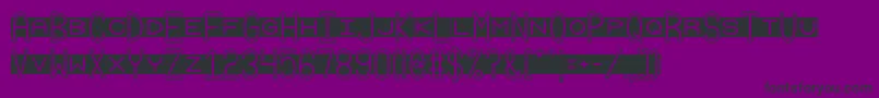 Grudge2-Schriftart – Schwarze Schriften auf violettem Hintergrund