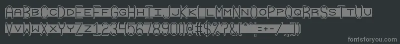Więcej informacji o czcionce Grudge2 Czcionka Grudge2 – szare czcionki na czarnym tle