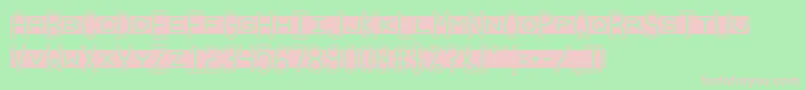 Grudge2 Font – Pink Fonts on Green Background