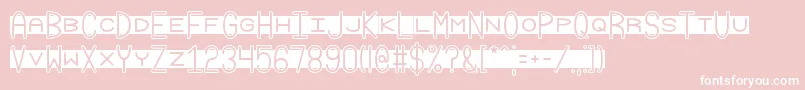 Grudge2 Font – White Fonts on Pink Background