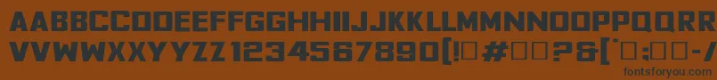 FyodorBoldexpanded Font – Black Fonts on Brown Background