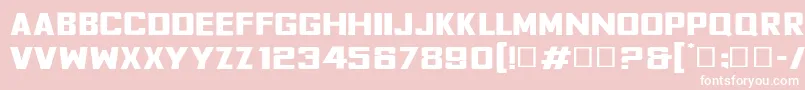 FyodorBoldexpanded Font – White Fonts on Pink Background