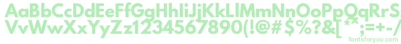 Шрифт LeaguespartanBold – зелёные шрифты