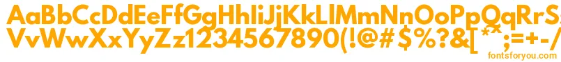 LeaguespartanBold Font – Orange Fonts on White Background