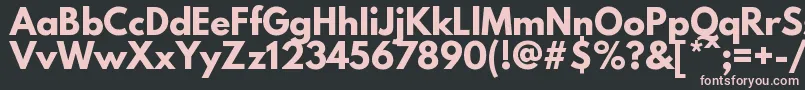 フォントLeaguespartanBold – 黒い背景にピンクのフォント