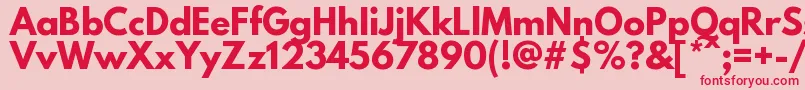 More about LeaguespartanBold Font LeaguespartanBold Font – Red Fonts on Pink Background